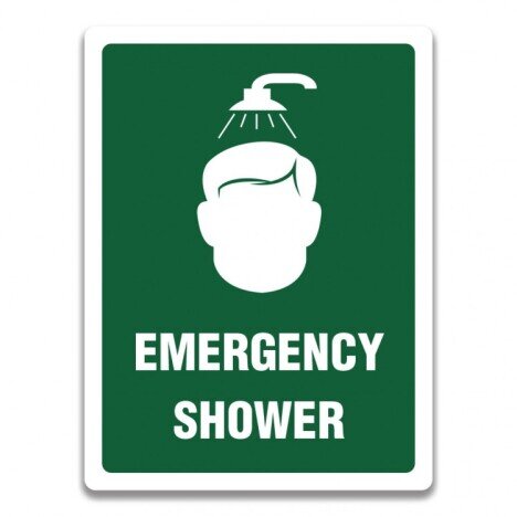 SIGN EMERGENCY SHOWER